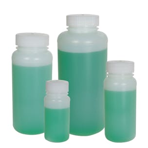 Precisionware™ HDPE Wide Mouth Bottles with Caps