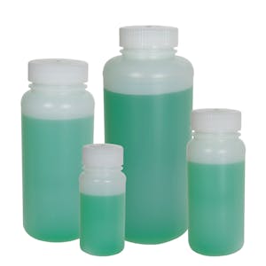 Precisionware™ HDPE Wide Mouth Bottles with Caps