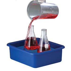 Polypropylene Spill Containment Tray with Grid