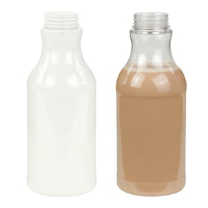 PET Pinch Neck Round Bottles with STT Neck