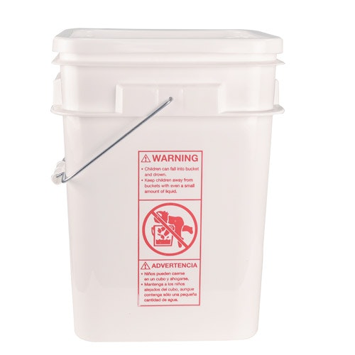 4 Gallon Square Pail & Lid