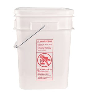 4 Gallon Square Pail & Lid