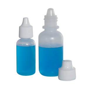 LDPE Indicator/Dispensing Bottles with Caps