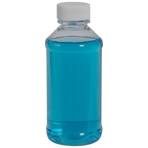 PET Modern Round Bottles with Plain Caps