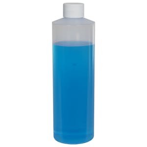 LDPE Cylindrical Bottles with Plain Caps