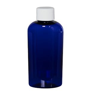 Cosmo Colored Oval Bottles with Plain Caps