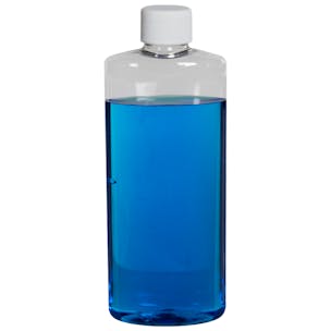 Clear PET Oval Bottles with Plain Caps