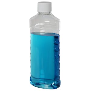 EZ Grip Oval Bottles with Plain Caps