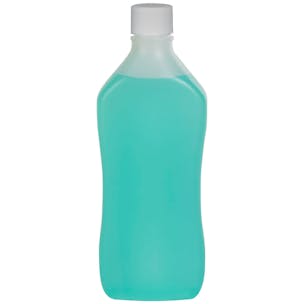 Pinch Waist Oval Bottle with Plain Cap