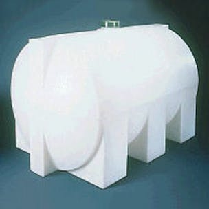 Horizontal Leg Tanks Cross Linked High Density Polyethylene