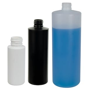 HDPE Cylindrical Sample Bottles