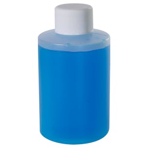 HDPE Squat Cylindrical Bottles with Plain Caps
