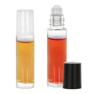 Glass Roll-on Bottles with Roller Ball & Caps