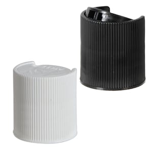Ribbed Disc-Top Dispensing Caps (50% PCR Material)