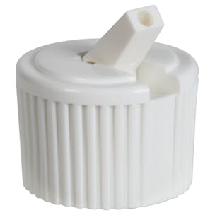Coarse-Ribbed Flip-Top Dispensing Caps (50% PCR Material)