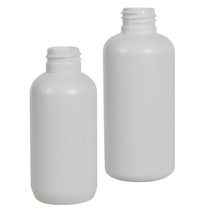 HDPE Boston Round Bottles (50% PCR Material)