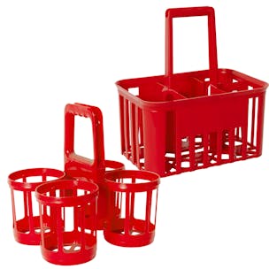 Bottle Carriers with Ergonomic Handles