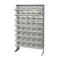 Economy Single-Sided Pick Rack Sloped Shelving Systems with 40 Clear Bins