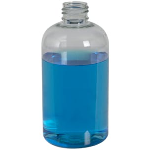 PET Boston Round Bottles (100% PCR Material)