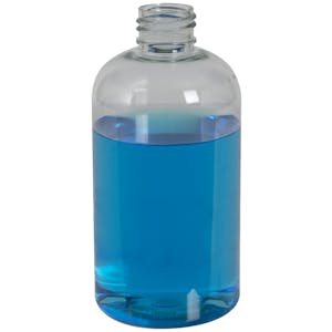 PET Boston Round Bottles (100% PCR Material)