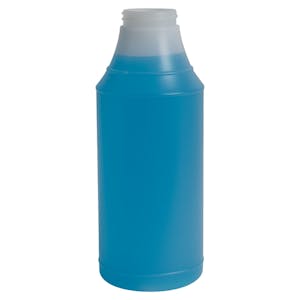 32 oz. Natural HDPE Round Wide Mouth Spray Bottle with 45/400 Neck