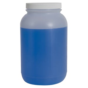 HDPE Round Wide Mouth Jars with Plain Caps
