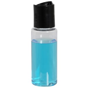 PET Cylindrical Bottles with Disc-Top Dispensing Caps