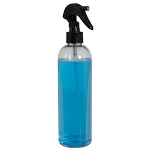 PET High Clarity Cosmo Round Bottles with Trigger Sprayers