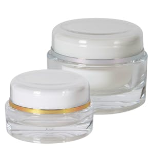 Acrylic Round Jars with Lined Caps