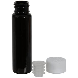 Round Liquid Bottles with Syringe Adapter & CR Cap