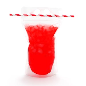 To-Go Beverage Stand-Up Zipper Pouch