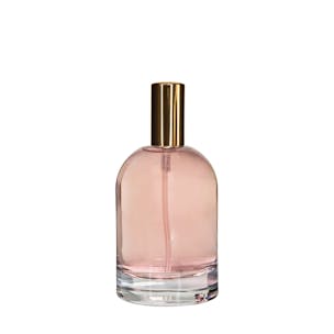 Round & Square Glass Bottles with Metal Finger Sprayers with Smooth Collars & Overcaps