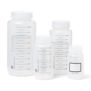 UniStore™ Graduated Wide Mouth Lab Bottles with Caps