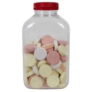PET Oblong Pharma Bottles with Plain Caps