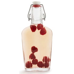 Flat Flask Glass Swing Top Bottles
