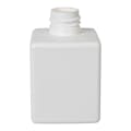 2-1/2 oz. White HDPE Square Bottle with 20/410 Neck (Cap Sold Separately)