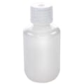 60mL Natural HDPE Narrow Mouth Round Reagent Bottle with 20/415 Natural Polypropylene Cap - Package of 12