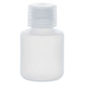 30mL Natural LDPE Narrow Mouth Round Reagent Bottle with 20/415 Natural Polypropylene Cap - Package of 12