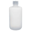 250mL Natural LDPE Narrow Mouth Round Reagent Bottle with 24/415 Natural Polypropylene Cap - Package of 12