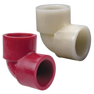 Chemtrol® Kynar® PVDF Schedule 80 Socket 90° Elbows