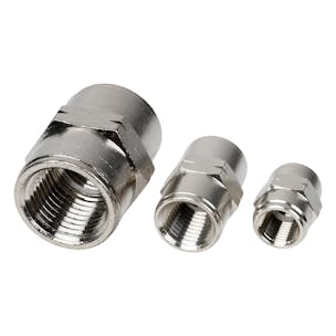 Nickel-Plated Brass Threaded Female Couplings