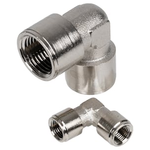 Nickel-Plated Brass Threaded Female 90° Elbows